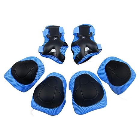 GIM Schoner Set Kinder Protektoren Sets für Knie und Ellenbogen Knieschoner Handgelenkschoner Ellenbogenschoner Schutzausrüst