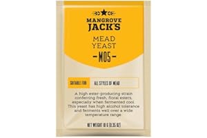 Mangrove Jack’s Craft Series Mead Yeast M05 – 10 Gram Pack for Mead and Country Wine Fermentation – Sold by North Mountain Supply