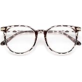 Gaoye Blue Light Blocking Glasses, Retro Round Eyewear Frame Anti Eyestrain Computer Glasses for Women Men (*Leopard)