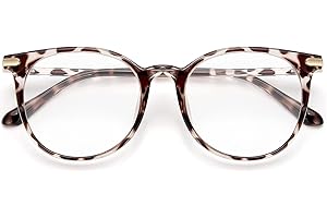 Gaoye Blue Light Blocking Glasses, Retro Round Eyewear Frame Anti Eyestrain Computer Glasses for Women Men (*Leopard)