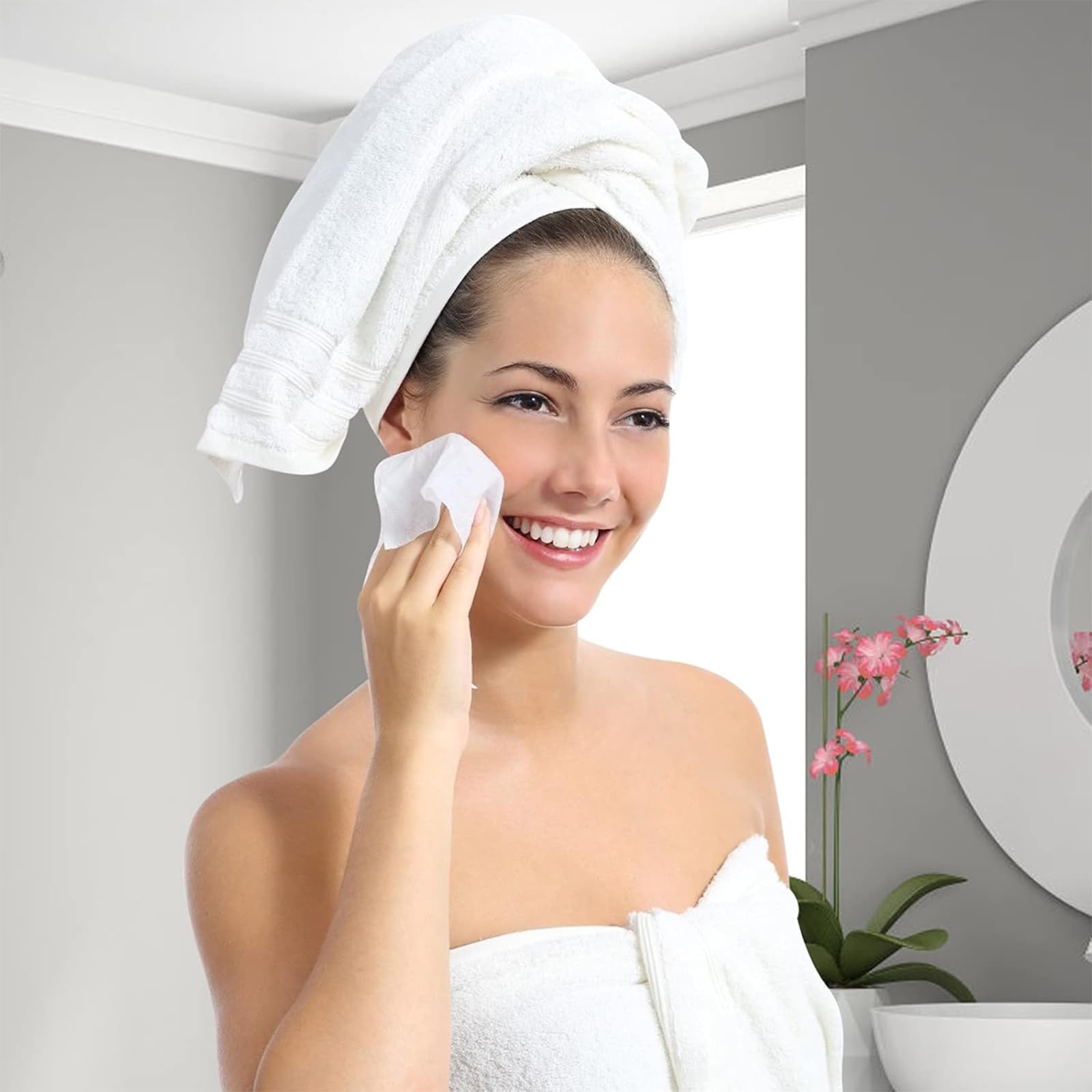 BigOtters 100PCS Compressed Towels, Disposable Face Towels for Travel Cleaning Supplies, Expandable Wipes Tablets Survival Gear and Supplies for Outdoors Camping Hiking Hotel