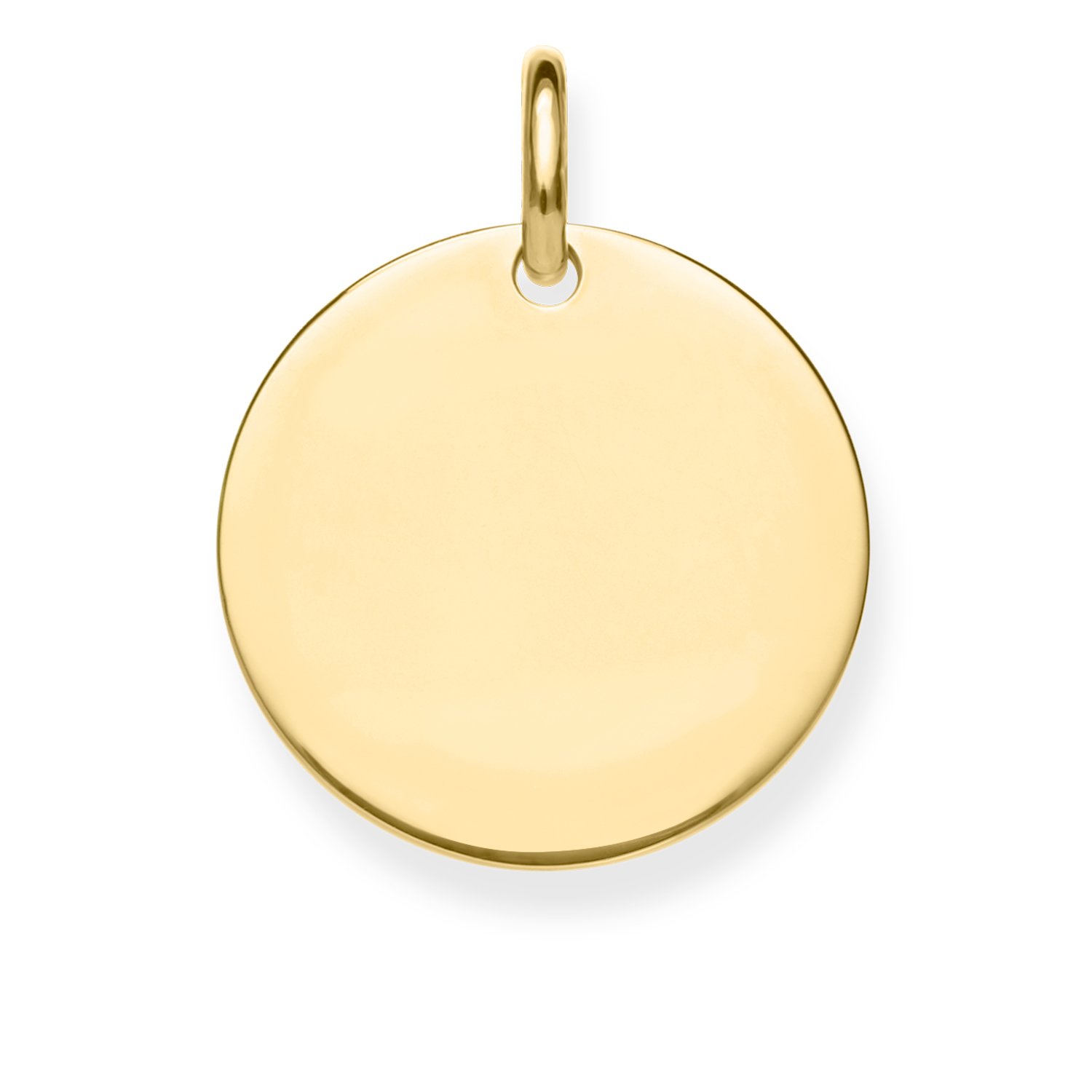 Thomas Sabo pendant coin large gold-plated silver LBPE0016-413-12