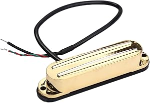 
ギターピックアップ アルニコ5 シングルコイル デュアルホットレール - ゴールド