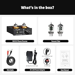 Fosi Audio Box X2 Phono Preamp, Mini Stereo Audio