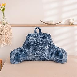 Holawakaka Large Bed Rest Pillow with Arms,Tie Dye