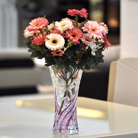 European Simple Modern Flower Vase Crystal Glass Flower Vase For