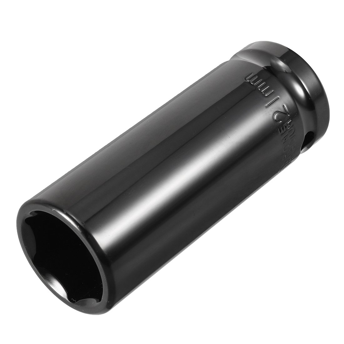 Sourcingmap 1/2" Drive by 21mm Deep Impact Socket, Heat-Treated CR-V Steel, 6-Point, Metric Sizes