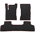 Lwope Car Floor Mats Custom Fit for Mercedez Benz GLB 250 200 35 AMG 2020-2024 Black Red Rubber All Weather Protection Auto Floor Liners Heavy Duty Odorless