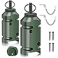 Perimeter Trip Alarm,12 Gauge Camping Trip Wire Alarm Device with 4pcs Screws,Early Warning Security System for Outdoor and Property Safety/Bear Deterrent -Dark Green (Adapter Not Included