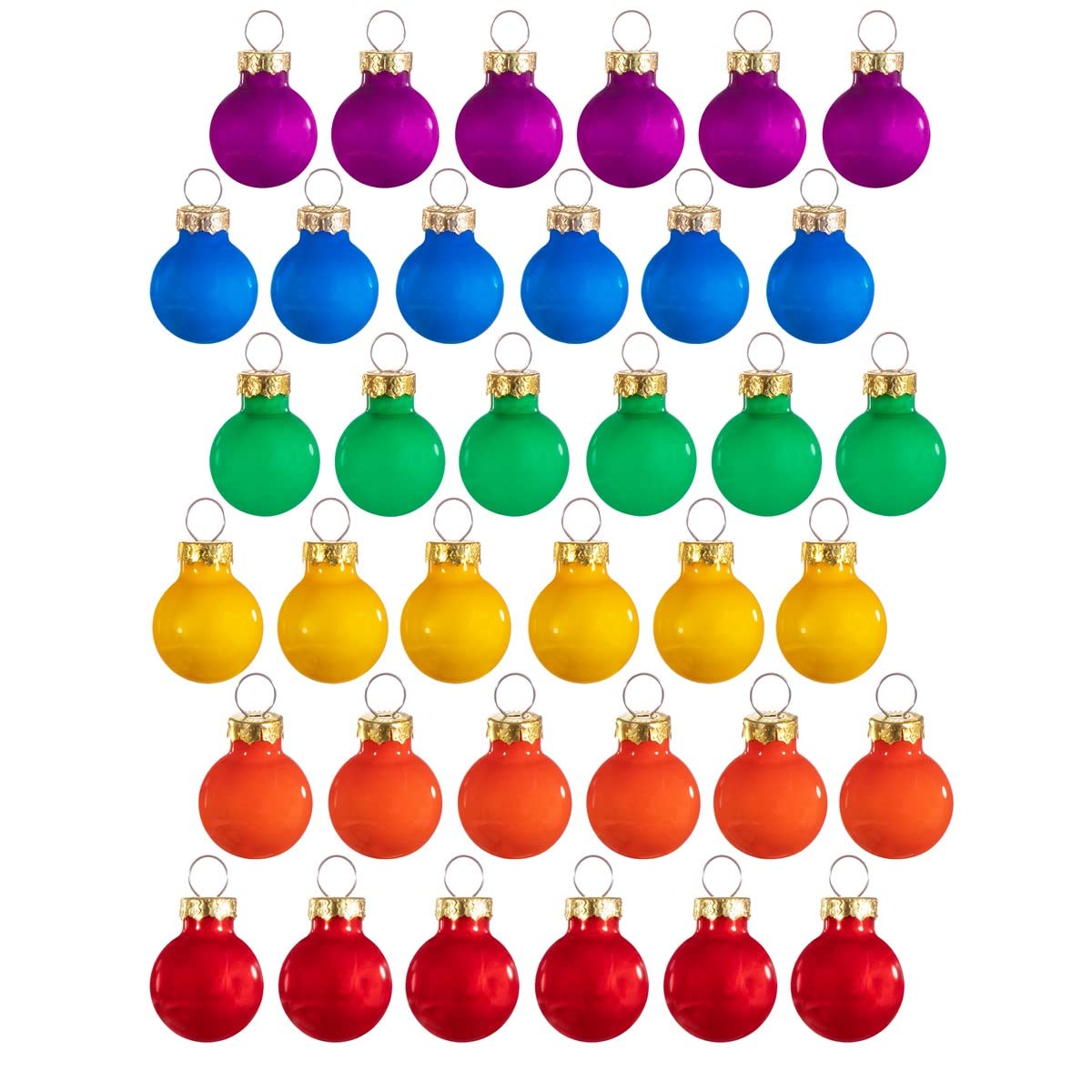 Sass & Belle Rainbow Mini Baubles - Set of 36
