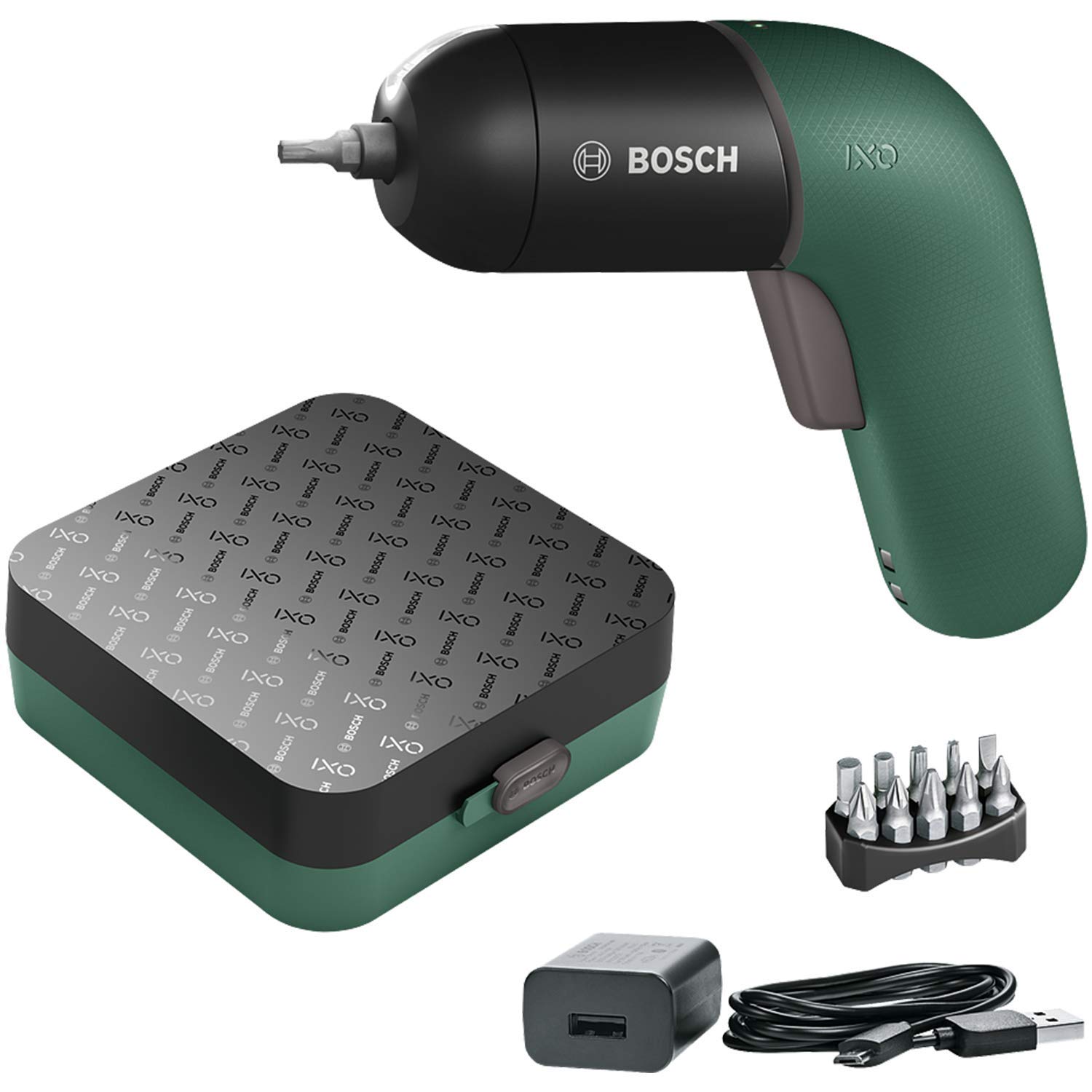 Bosch Electric Screwdriver IXO (6th Generation, green, rechargeable