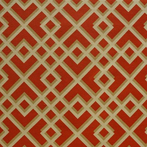 Pergola Outdoor Coral 54" width Abstract Novelty Drapery Fabric, Curtain Fabric, and Upholstery Fabric by the yard at best price