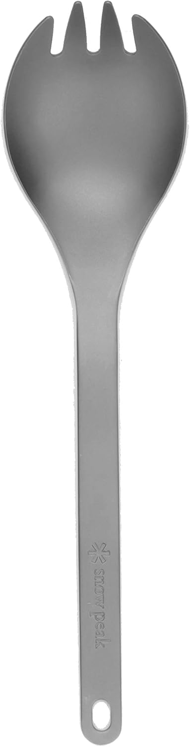 Snow Peak SCT-004 Titanium Spork, Lightweight, Compact for Camping/Backpacking, Eco-Friendly, Daily Use