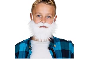 Honcloud Realistic Fake Beard with Adjustable Band, Well - Suited for complementing Halloween Party Outfits