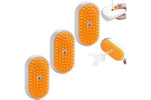 GJPSBEN 3 in 1 Cat Steam Brush for Shedding, Rechargeable Steam Pet Brush for Dog Cat and other pet Anti-Static, Massage, Cleaning, Shedding & Combing All In One