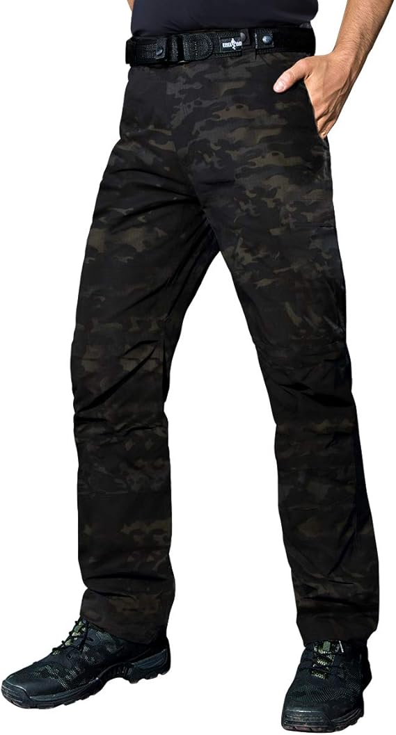 FREE SOLDIER Mens Waterproof Ripstop Tactical Military Cargo Pants