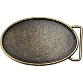 HUABOLA CALYN DIY Blank Belt Buckle Oval Western Rodeo Belt Buckles for Women Men
