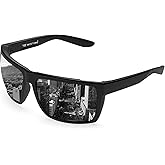 WISTON XL Z87 Sunglasses for Big Wide Heads Men Women,TR90 Ultralight UV400 Protection Sun Glasses Z8234