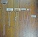 Bosmere Small-Faced Zinc Metal Plant Marker with Carbon Pencil, 10