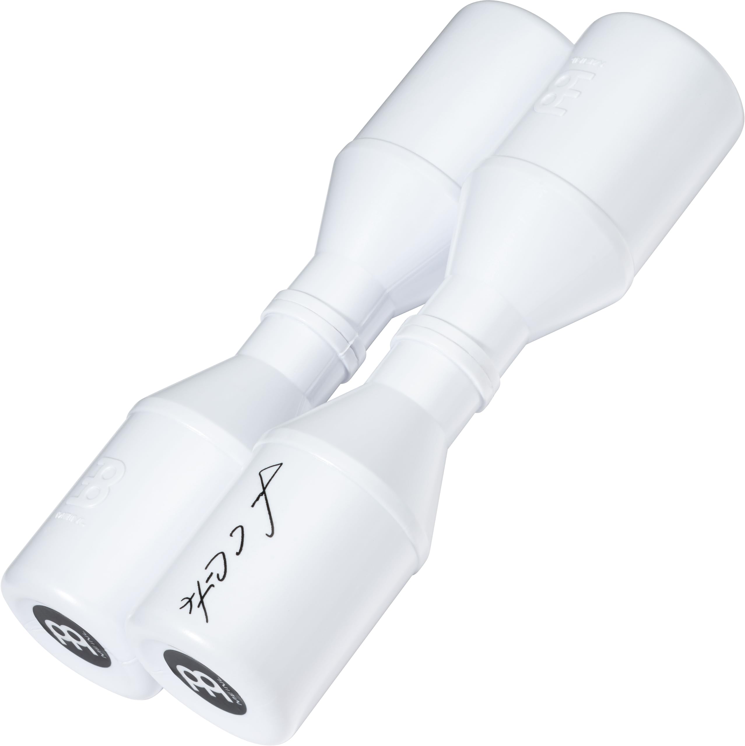 Meinl Percussion Shaker Luis Conte - Medium Live - Artist Series Double Shaker - 17 cm Length - Plastic, White (SH4WH)