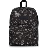 JanSport SuperBreak Plus Backpack with Padded 15-inch Laptop Sleeve and Integrated Bottle Pocket - Spacious and Durable Daypack for Work and Travel - Cosmic City