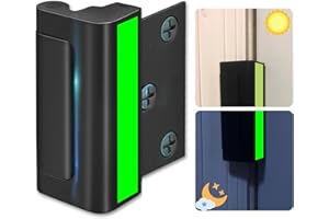 Byssens Home Security Door Lock, Black, Easy Install Childproof Front Door Lock for Inward Opening Doors, Single Pack, Prevent Children from Opening The Door Accidentally