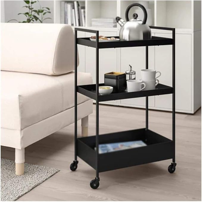 LITINGFC Carro De Servicio Carrito Auxiliar，Estante De Almacenamiento