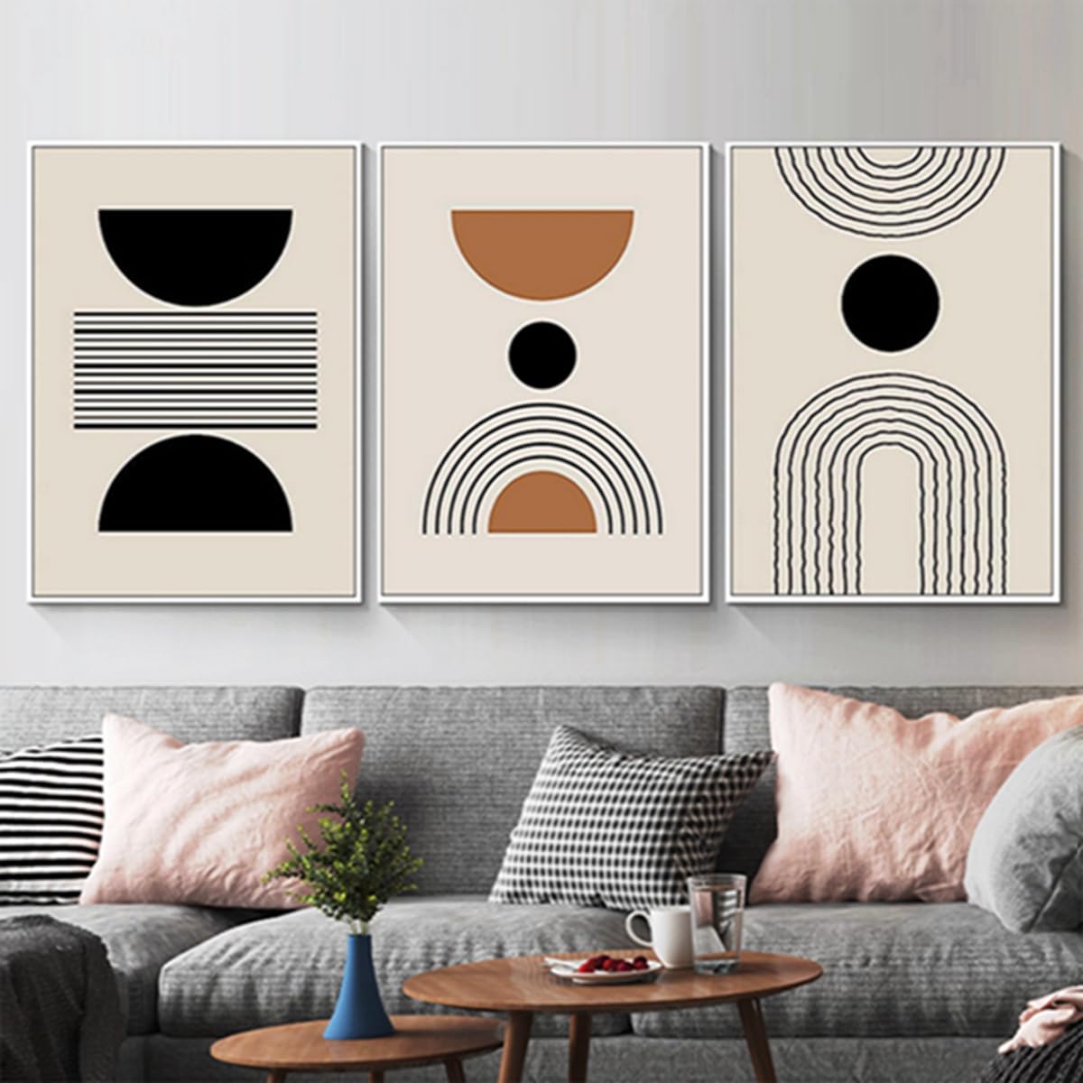 JNAOZI Islamic Pictures,Islamic Arabic Calligraphy Canvas Painting, Allah Islamic Quotes Poster Decoration,Bohemian Mural Abstract Pictures, No Frame (Poster-04,3Pcs-50x70cm)