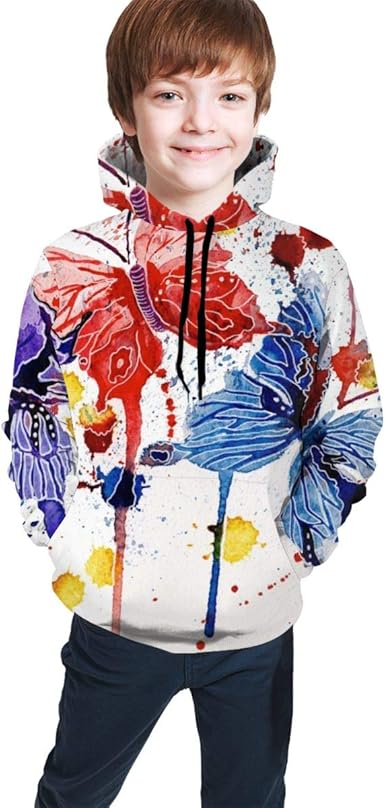 purple and red hoodie