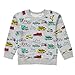 Enfants Chéris Little Kids Cotton Crewneck Sweatshirt Toddler Boys Long Sleeve Graphic Tee, 3T