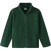 Noomelfish Girls Full Zip Soft Polar Fleece Jacket Outerwear Coat With Pockets (5-14 Years)