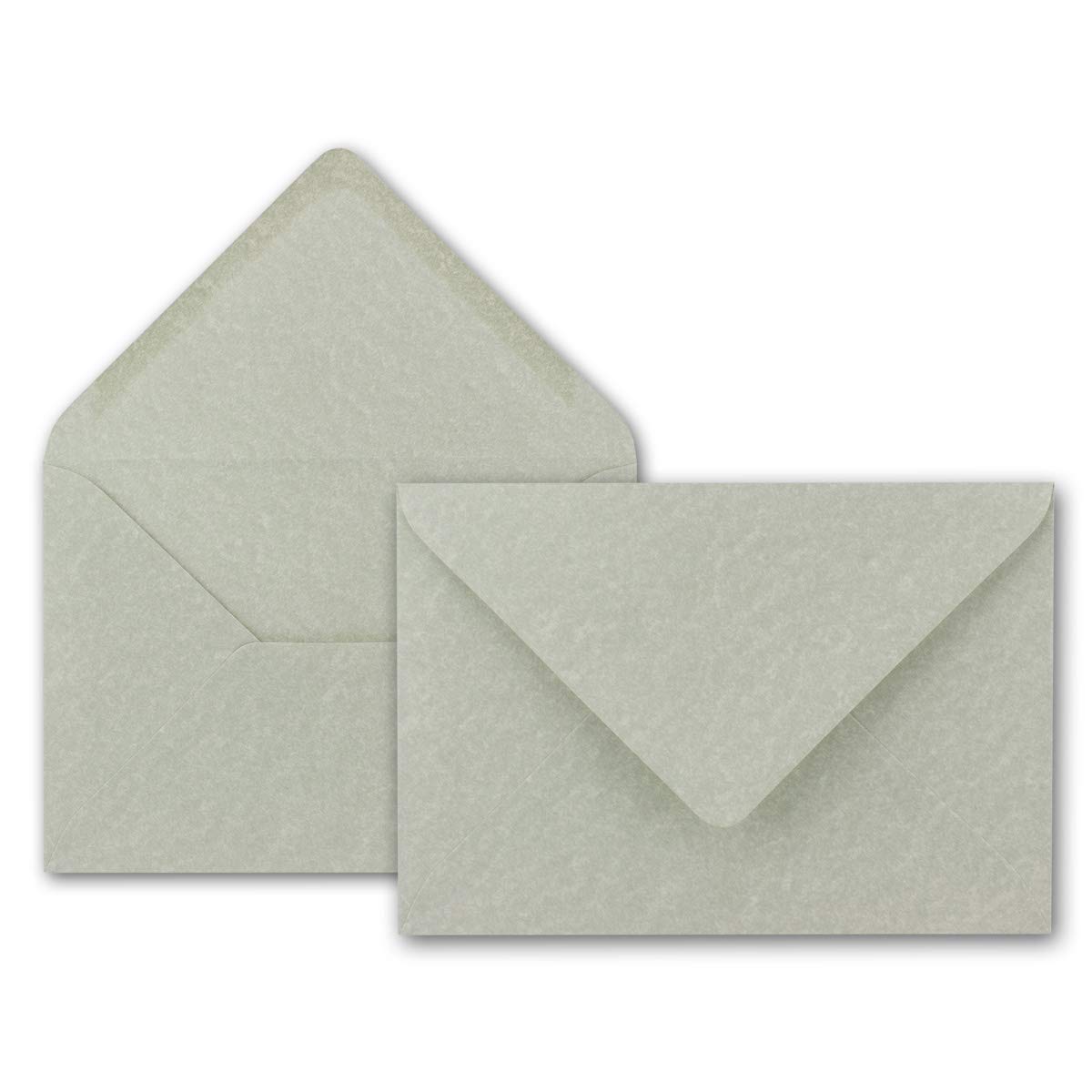 Neuser Paper 80 g/m2 Envelopes B6 175 x 125 mm Wet Seal 50 Umschläge Marble Grey