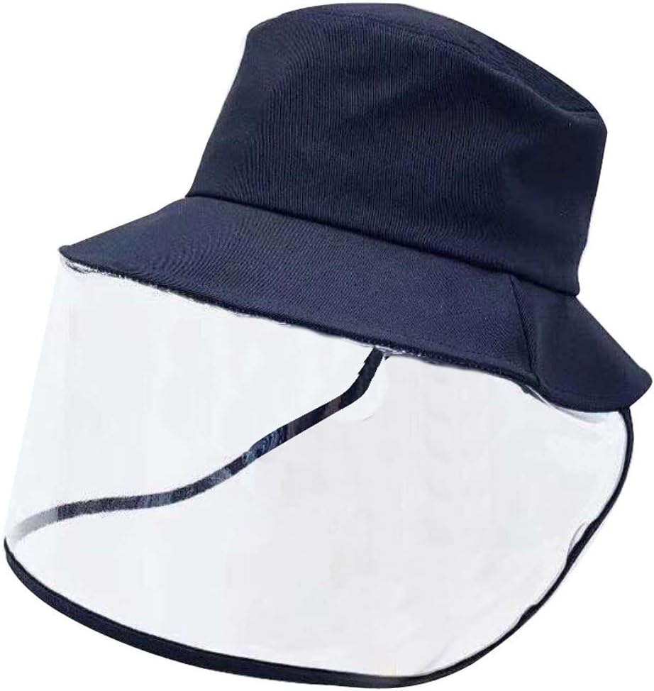 Fewear Anti-Spitting Protective Hat Dustproof Cover Peaked Cap Hat Adjustable Size Anti Drool Splash-Proof Fisherman Hat Protective Basin Cap