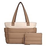 TOPDesign Puffer Tote Bag for Women, Lightweight