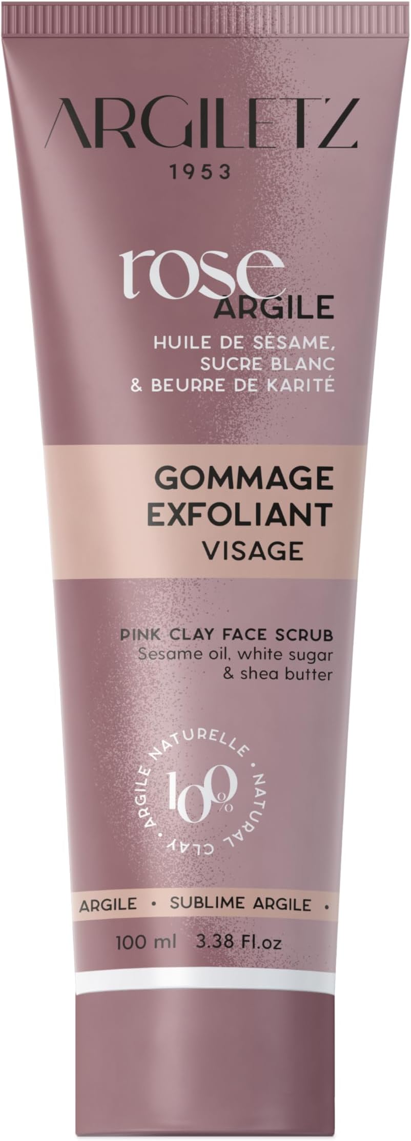 Argiletz Coeur d'Argile Face Scrub 100ml - Pink Clay Gentle Exfoliation
