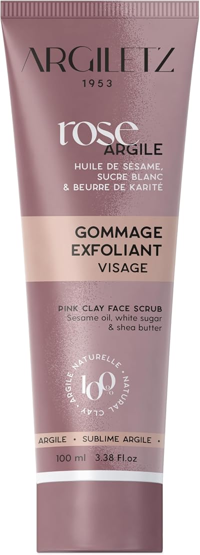 Argiletz Coeur d'Argile Face Scrub 100ml - Pink Clay Gentle Exfoliation