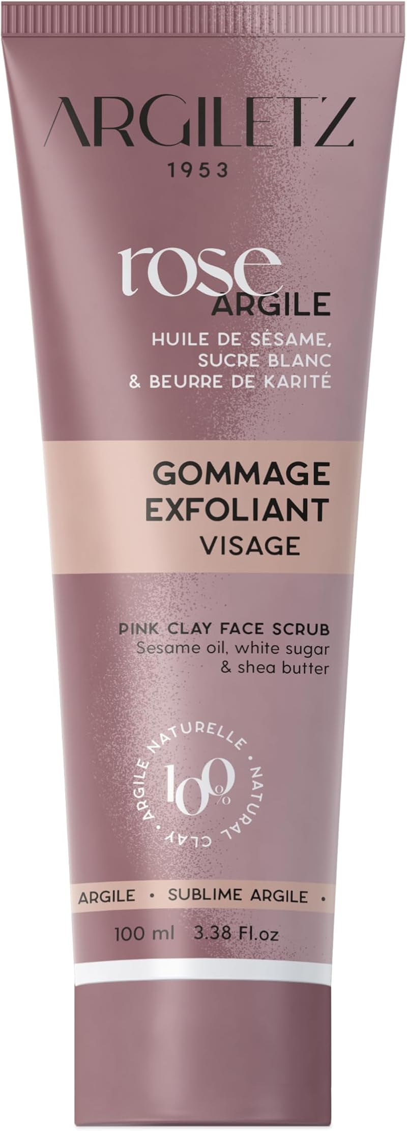Argiletz Coeur d'Argile Face Scrub 100ml - Pink Clay Gentle Exfoliation