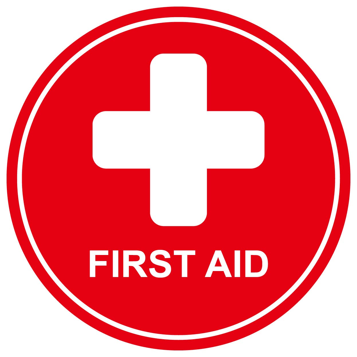4 inch 5pcs First aid Sticker