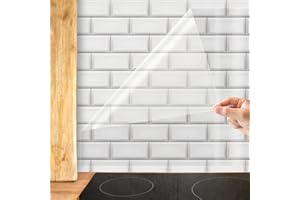 Clear Contact Paper Wall Protector - Shackcom 15.7in X 9.84ft Self Adhesive Removable Kitchen Oil-Proof Waterproof Sticker He