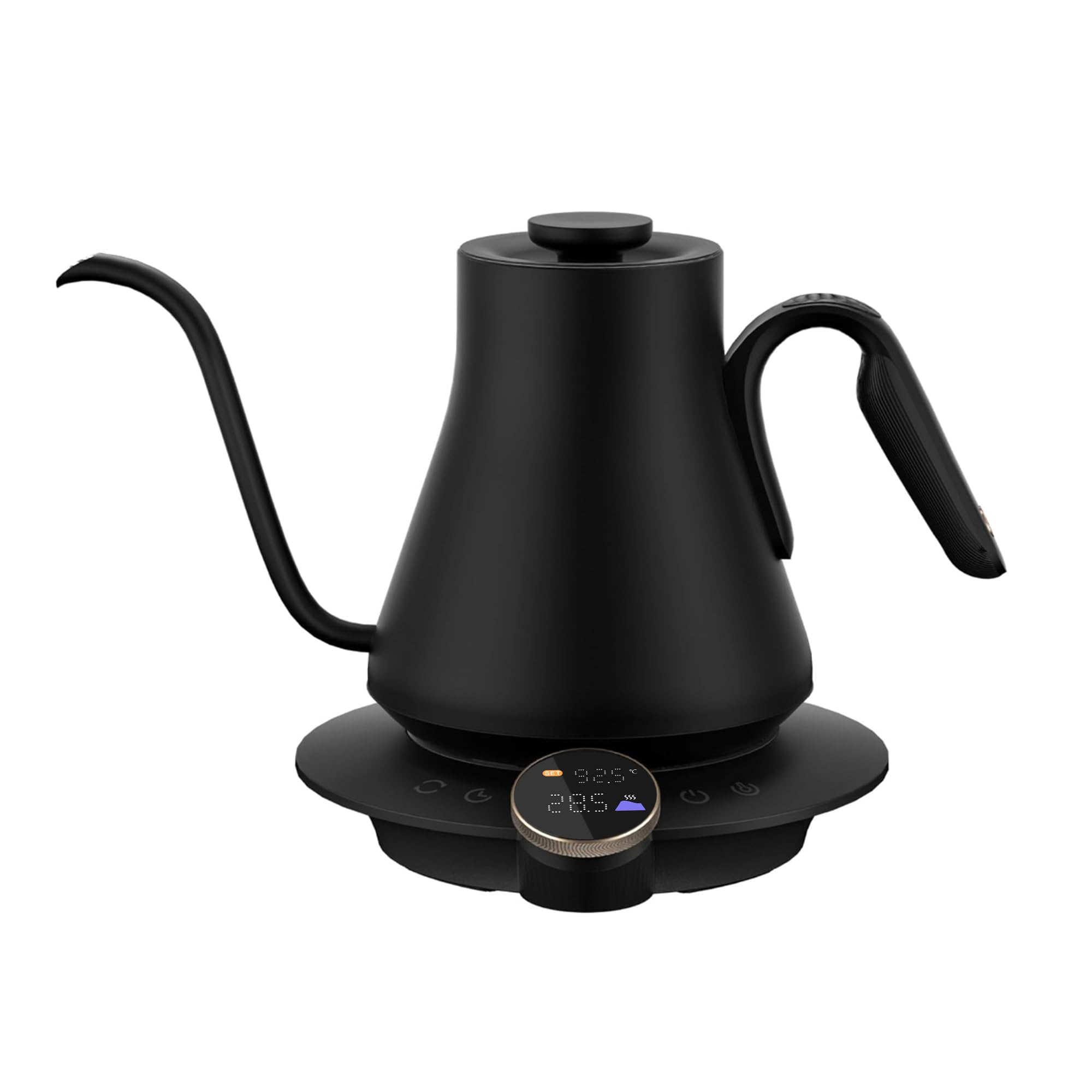 電気ケトル エペイオス(Epeios) コーヒーケトル ドリップ 着脱式ベース 0.9L 1200W 0.5℃単位調整 コーヒーポット タイマー 保温機能 ℃・℉切替 空焚き防止PSE認証済 細口 湯沸し 湯沸かし 温度調節電気ポット ドリップポット や