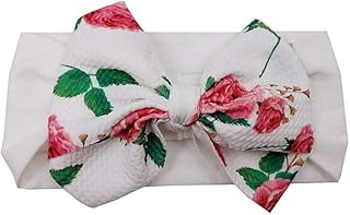 Lazzboy Headband Haarschmuck Baby Kids Bow Knot Elastisches Haarband Print Stirnband Kindern Mädchen Stirnbänder Turban