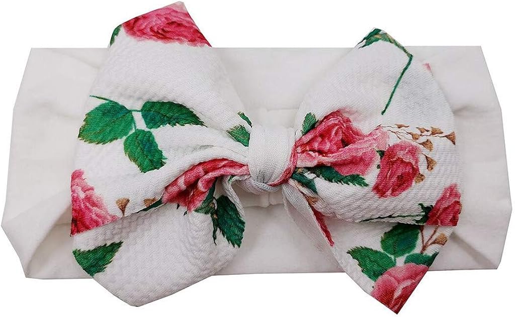 Lazzboy Headband Haarschmuck Baby Kids Bow Knot Elastisches Haarband Print Stirnband Kindern Mädchen Stirnbänder Turban