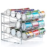 Saganizer Chrome Stackable Can Organizer, Can Rack Holds up to 36 Cans, (Kitchen)