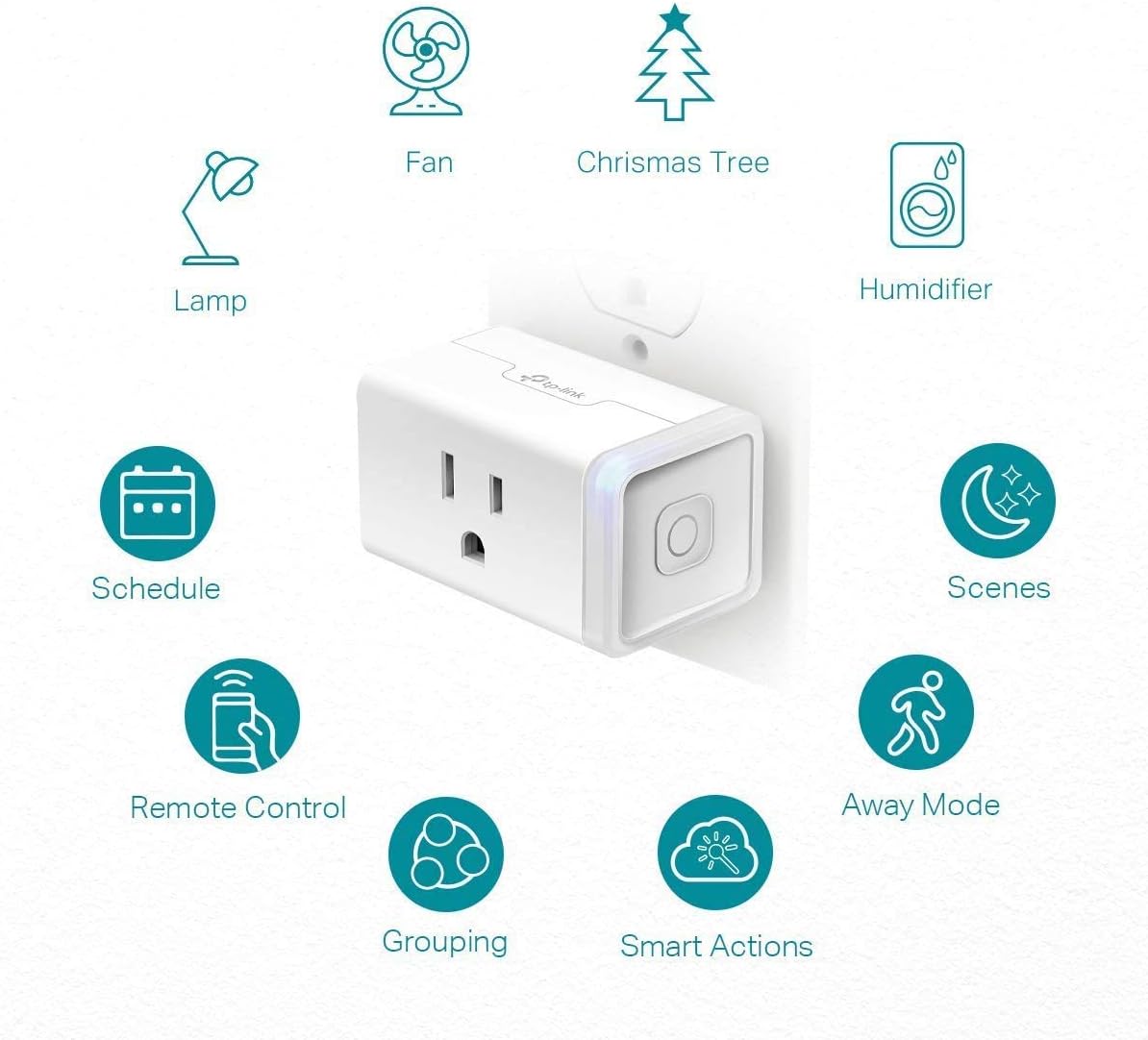 Kasa Smart HS103 WiFi Lite Smart Plug, 1-Pack, WHITE - - 