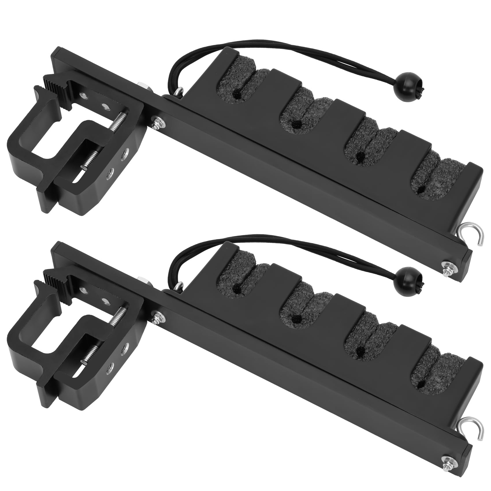 Photo 1 of Fishing Rod Holder for Truck, Aluminum Truck Fishing Pole Rack Ready Pole Rack with Vibration Damping, Truck Bed Fishing Rod Holder Fits Driving to Lake or Shore