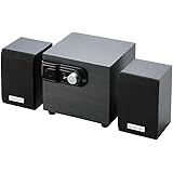 エレコム スピーカー 12W 2.1ch 木製 ブラック MS-W02WBK