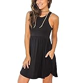 HiMONE Vacation Dresses for Women 2025 Summer Dress Women's Casual Sundresses Casual Beach Petite Sun Dress XS-2XL