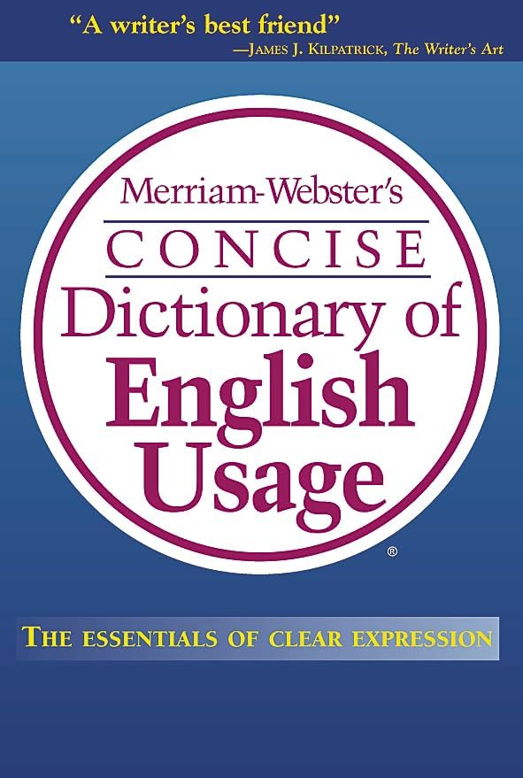 Amazon.com: Merriam-Webster's Dictionary of English Usage