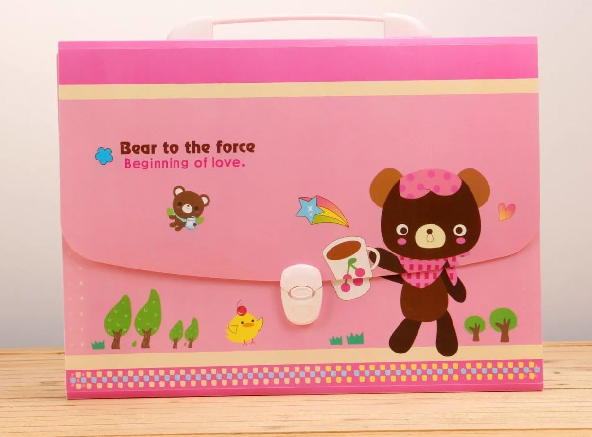 Kobest 13 Pockets A4 and letter size kid’s Expanding Accordion File Folder Buckle Closure