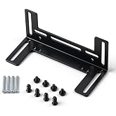 Computer Cooling Fan Mounting Bracket, Stainless Steel Bracket with Multiple Screw Holes for 80mm 92mm 120mm Case Fans PC Cooling System Enhancement (Black)